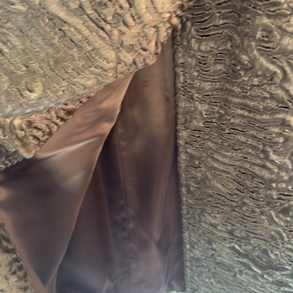 Les Copains Brown Faux Fur Jacket, Sz IT44/US8 - Picture 7 of 12